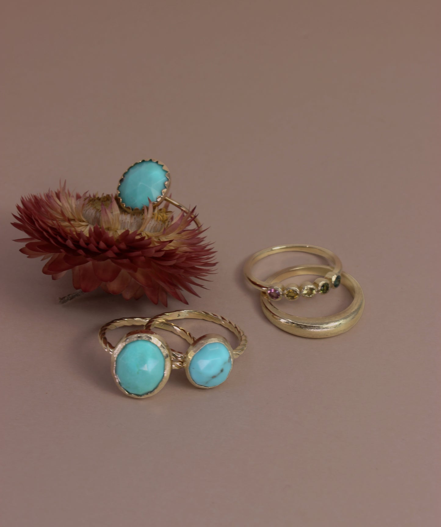 Gold Turquoise Ring