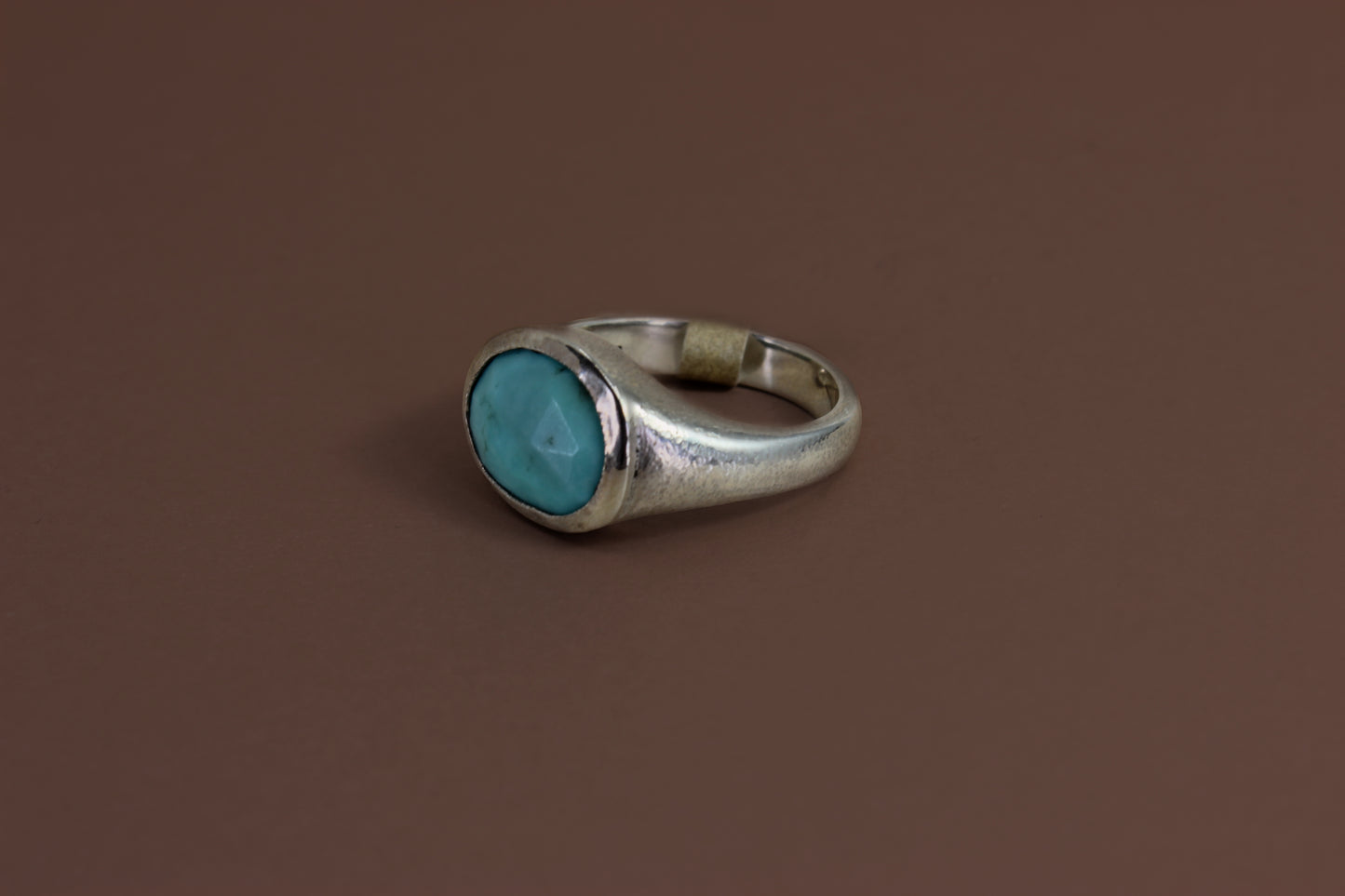 Sterling Turquoise Signet Ring