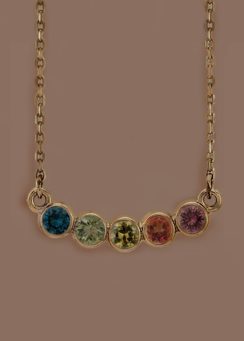 Rainbow Sapphire Necklace