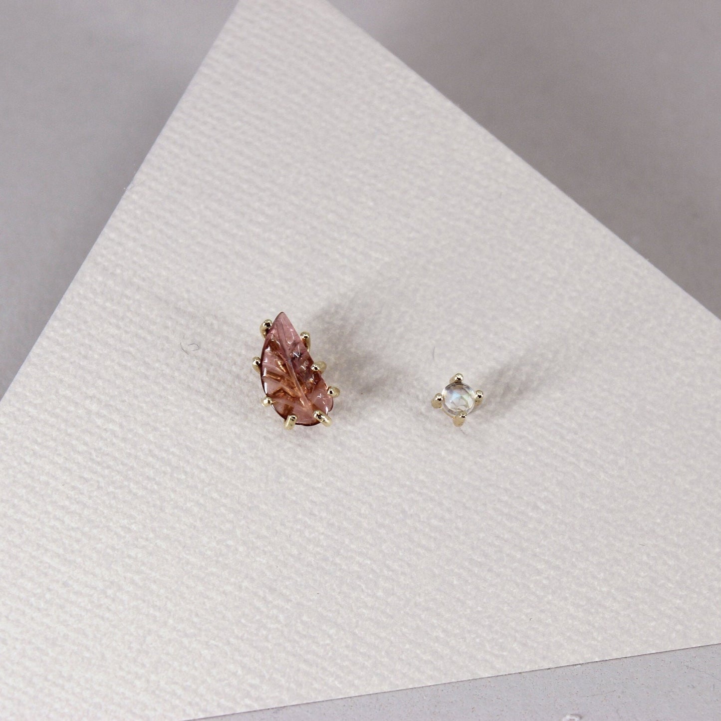 Mismatched Gemstone Studs