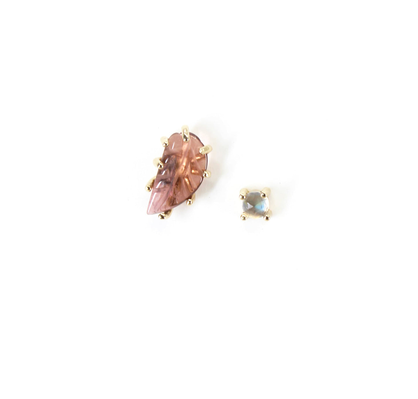 Mismatched Gemstone Studs