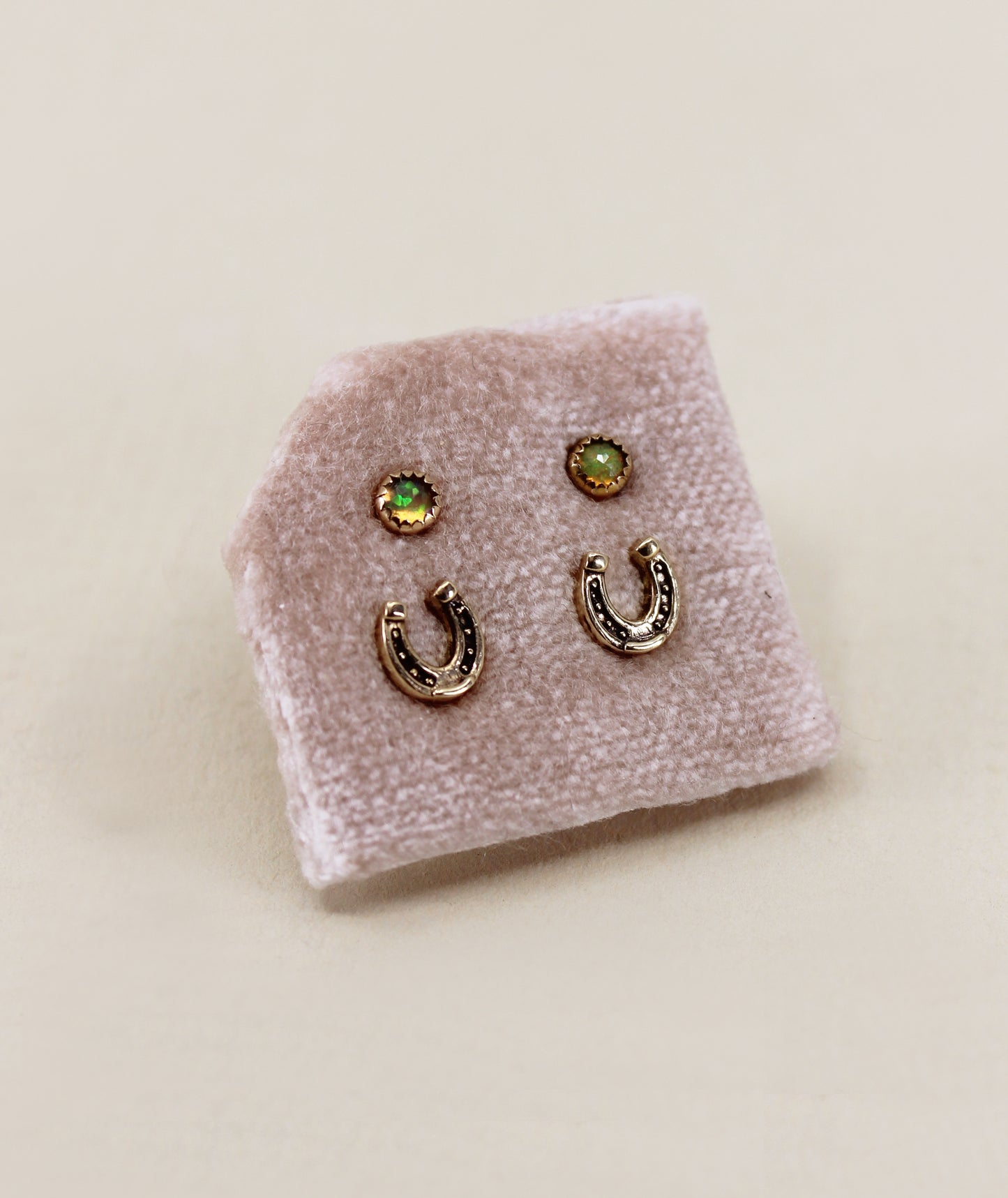Rosecut Opal Studs