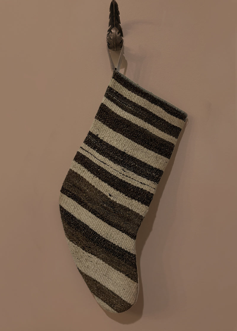 Handmade Vintage Rug Stocking #2