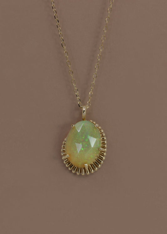 Rosecut Opal Necklace
