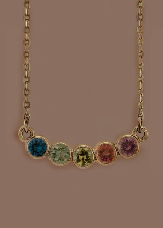 Rainbow Sapphire Necklace