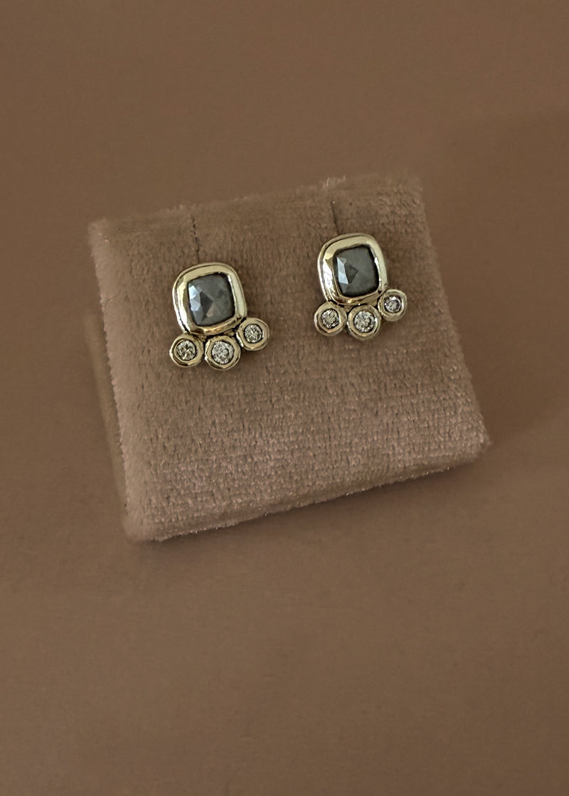 Gold Multi Diamond Studs