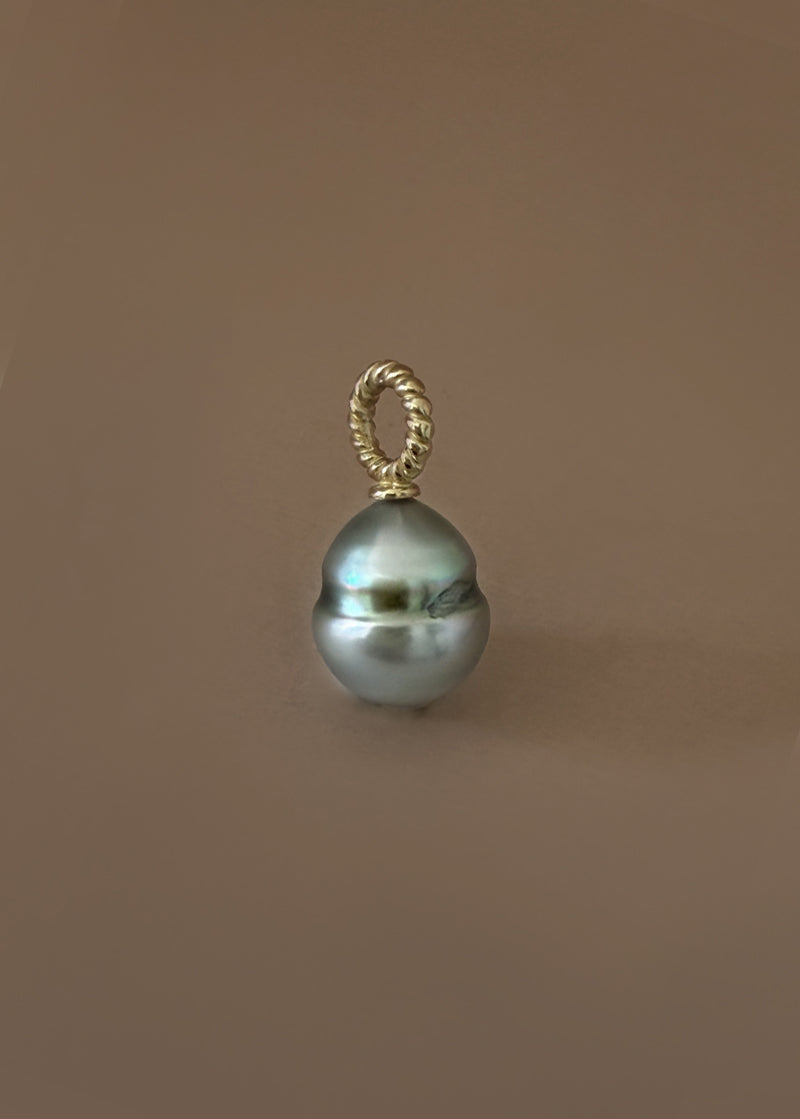 Gold Grey Tahitian Pearl Pendant