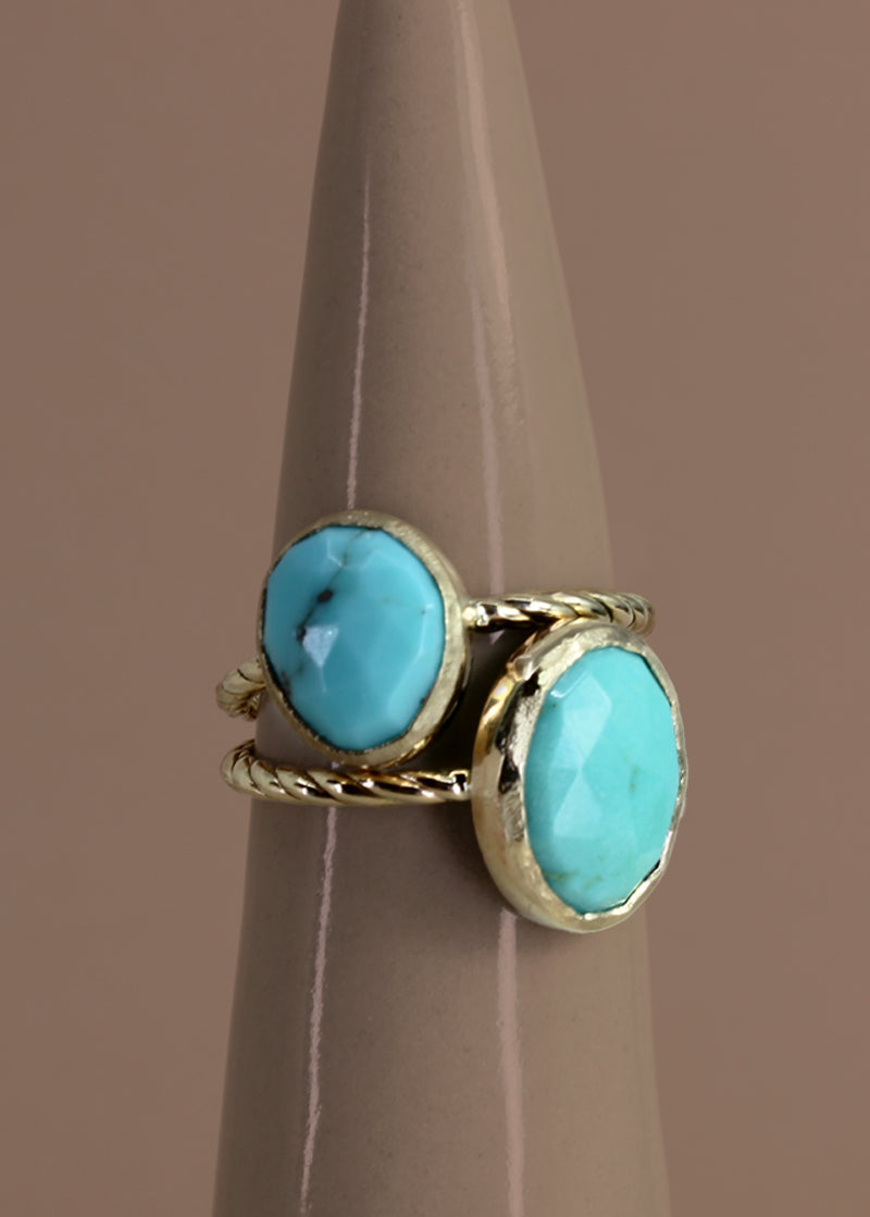 Gold Turquoise Ring